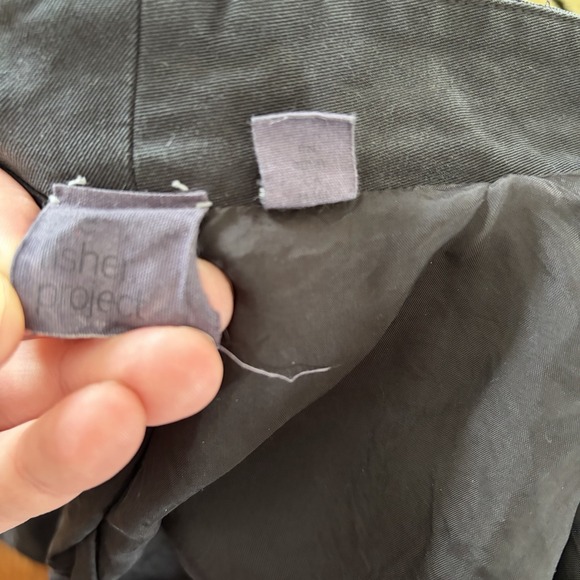 Eileen Fisher the Fisher Project Blazer Jacket Tencel Open Front Black Sz XS - Picture 7 of 9